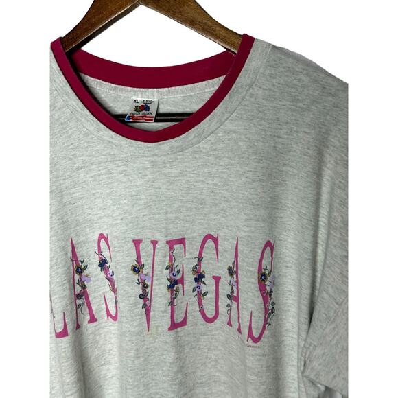 Vintage Las Vegas Fruit of the loom t-shirt usa made layered look - Picture 2 of 3